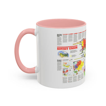 Russia - Soviet Union 2 (1990) (Map) Accent Coffee Mug