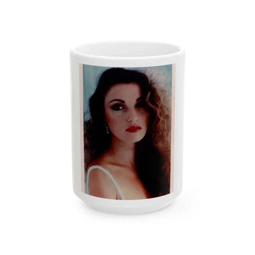 Jane Seymour #50 (Vintage Female Icon) White Coffee Mug-15oz-Go Mug Yourself