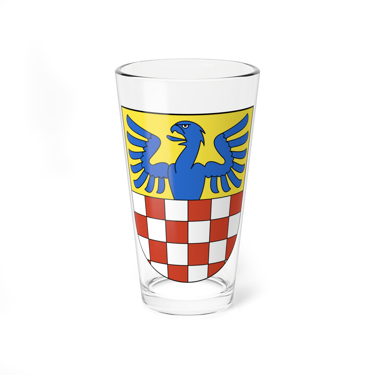 Hettlingen-blazon (Switzerland) (Coat of Arms) Pint Glass 16oz