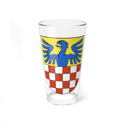 Hettlingen-blazon (Switzerland) (Coat of Arms) Pint Glass 16oz