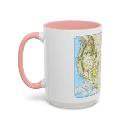 North America - Vacationlands (1966) (Map) Accent Coffee Mug