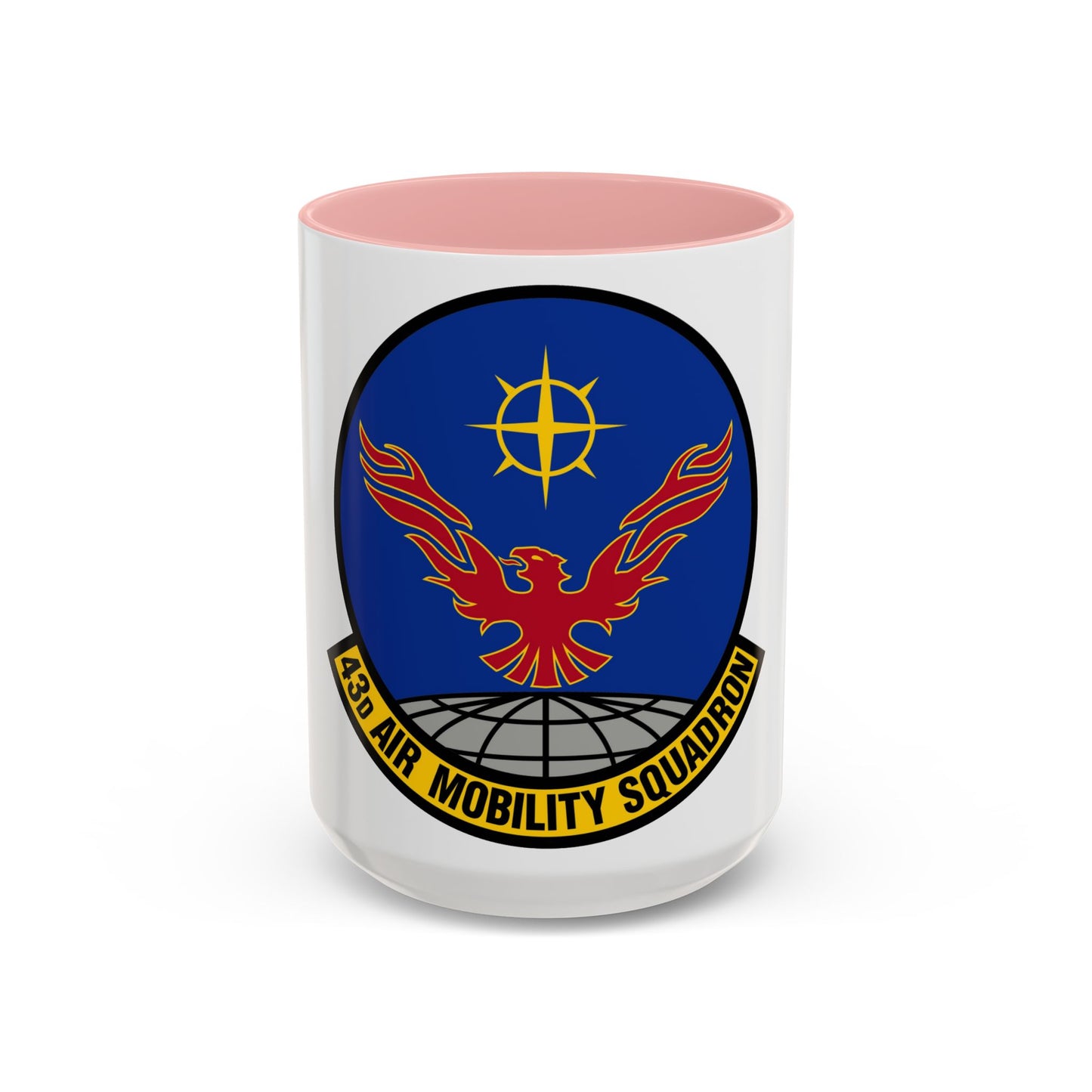 43 Air Mobility Squadron AMC (U.S. Air Force) Accent Coffee Mug