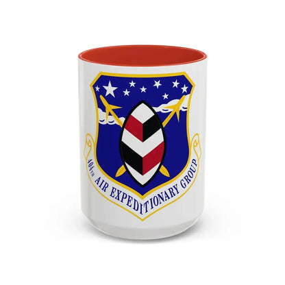 404th Air Expeditionary Group (U.S. Air Force) Accent Coffee Mug 15oz Red - Go Mug Yourself