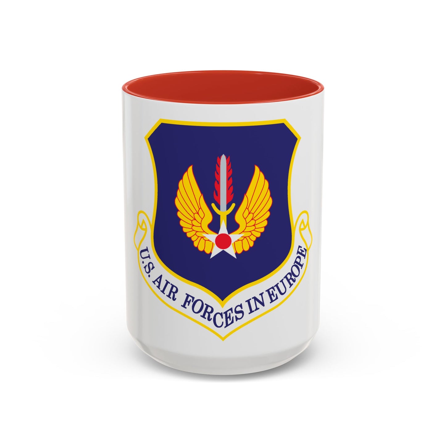 USAF in Europe (U.S. Air Force) Accent Coffee Mug