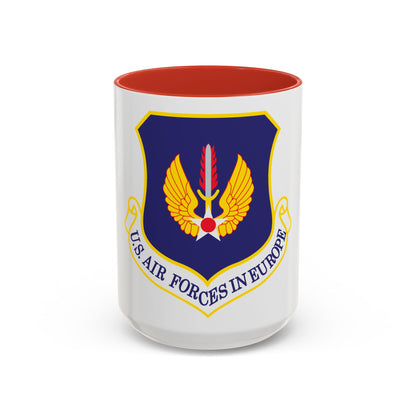 USAF in Europe (U.S. Air Force) Accent Coffee Mug