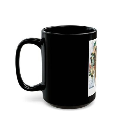 Dupont Orlon, advertisement, 1953 - Black Coffee Mug-Go Mug Yourself