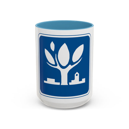 Seal of Naperville Illinois - Accent Coffee Mug