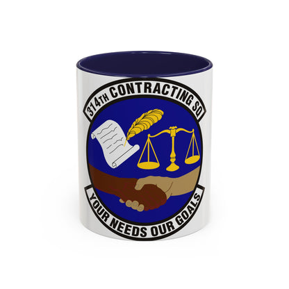 314th Contracting Squadron (U.S. Air Force) Accent Coffee Mug