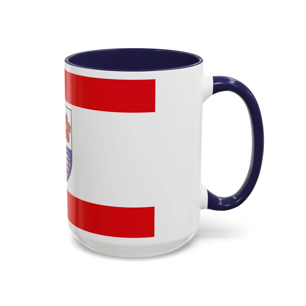 Flag of Bergstrasse Germany - Accent Coffee Mug-Go Mug Yourself