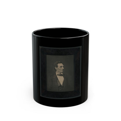 Abraham Lincoln, Presidential Candidate, Half-Length Portrait, Facing Right (U.S. Civil War) Black Coffee Mug