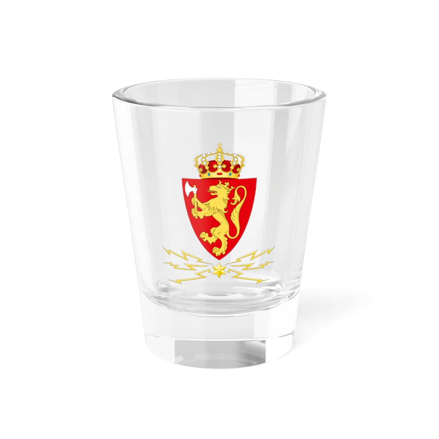 Coat of arms of the Norwegian Telegraph Administration - Shot Glass 1.5oz