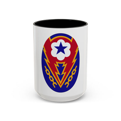 Communications Zone Personnel Europe (U.S. Army) Accent Coffee Mug