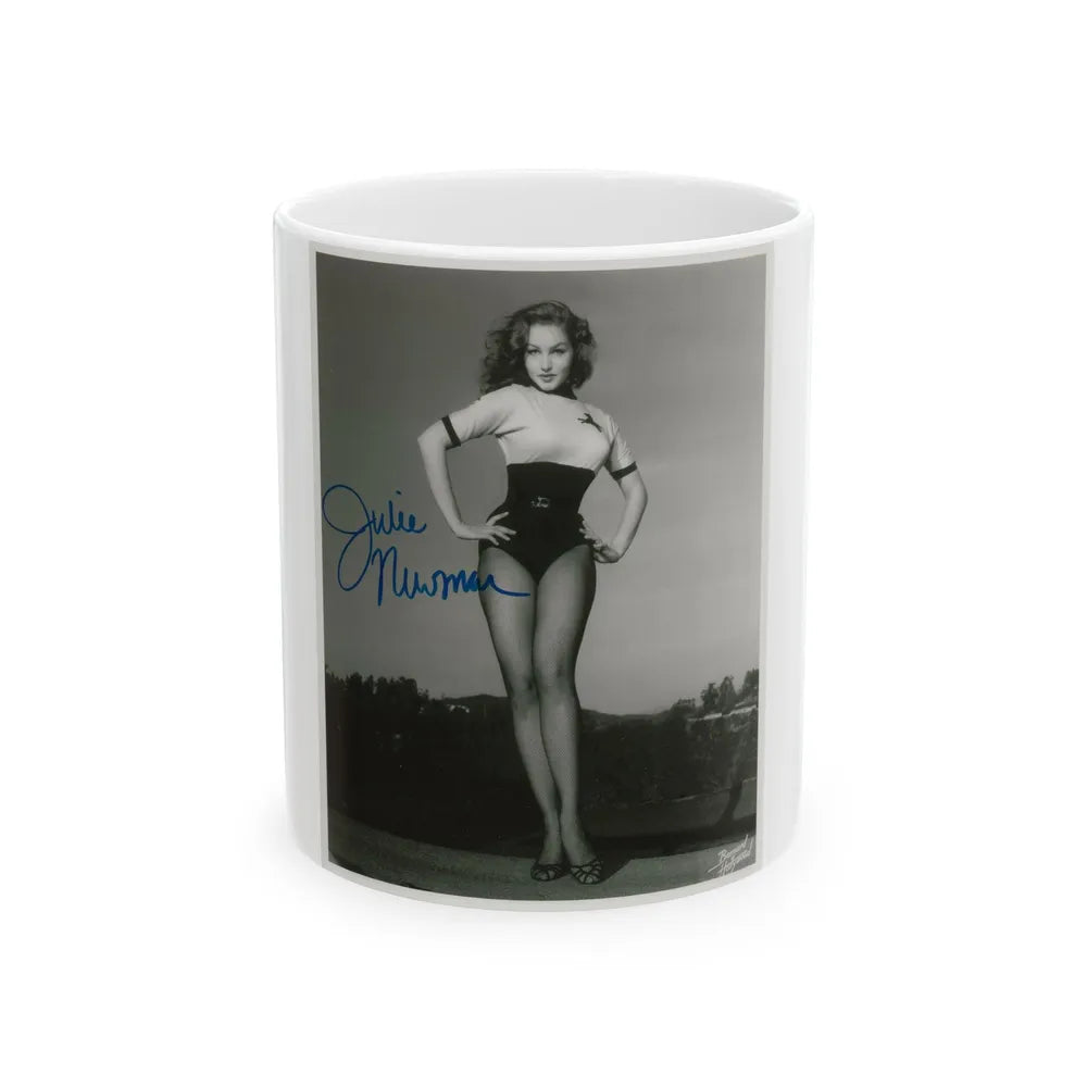 Julie Newmar #486 (Vintage Female Icon) White Coffee Mug-11oz-Go Mug Yourself