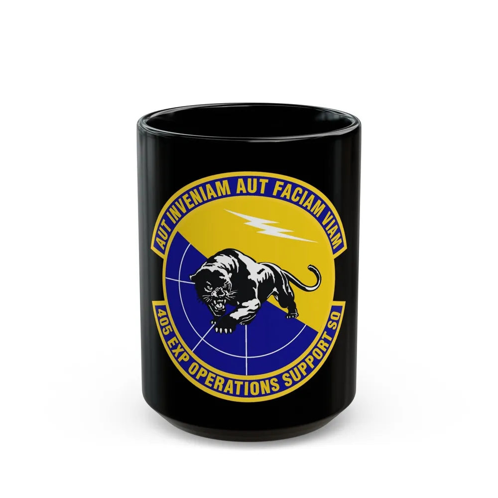 405th Expeditionary Operations Support Squadron (U.S. Air Force) Black Coffee Mug-15oz-Go Mug Yourself