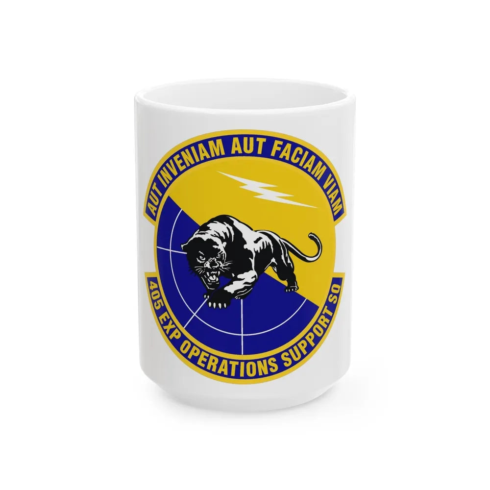 405th Expeditionary Operations Support Squadron (U.S. Air Force) White Coffee Mug-15oz-Go Mug Yourself