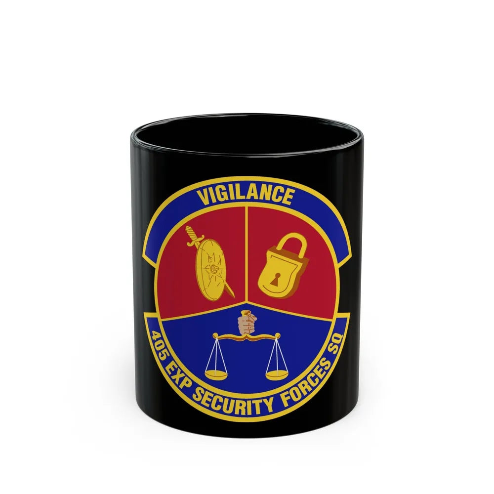 405th Expeditionary Security Forces Squadron (U.S. Air Force) Black Coffee Mug-11oz-Go Mug Yourself