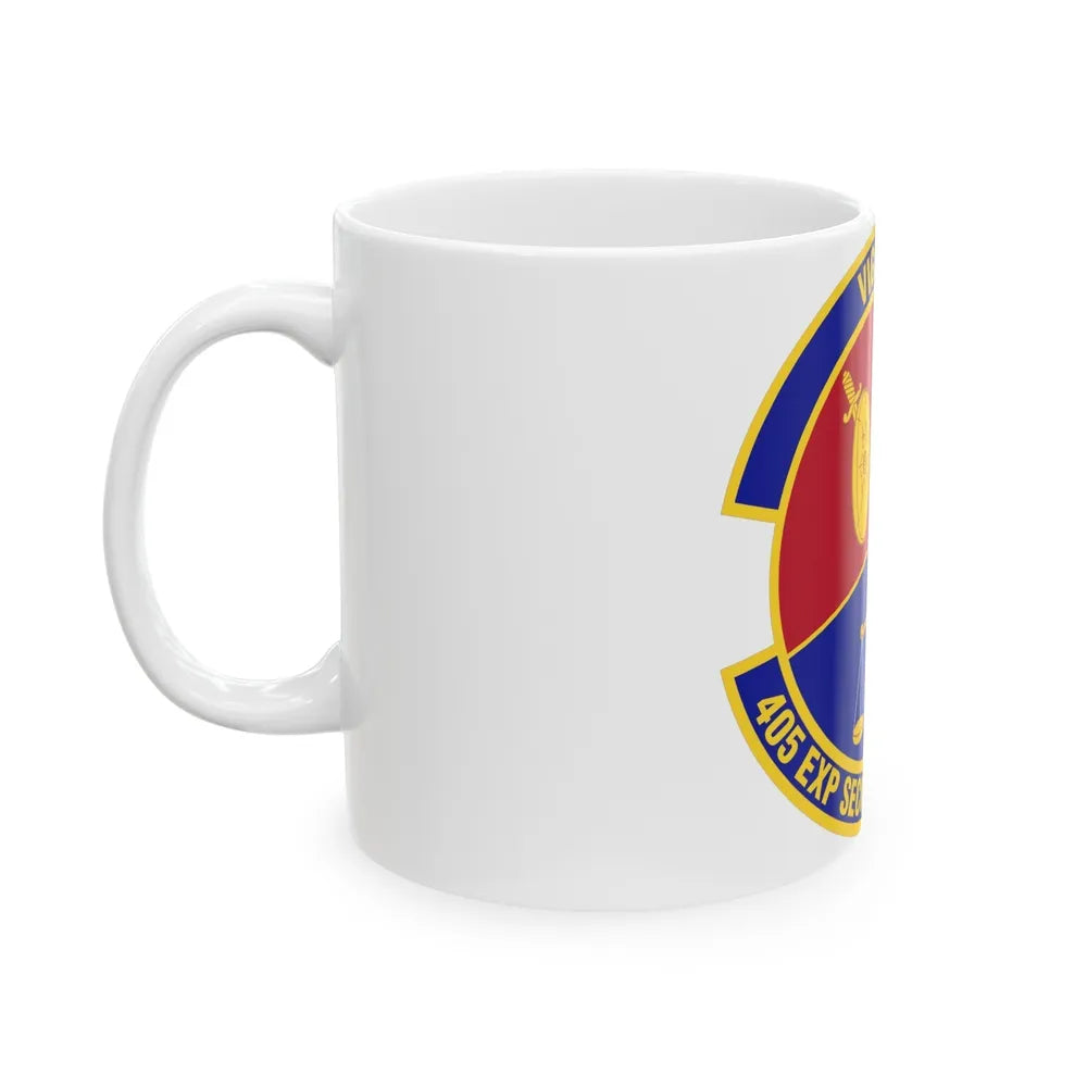 405th Expeditionary Security Forces Squadron (U.S. Air Force) White Coffee Mug-Go Mug Yourself