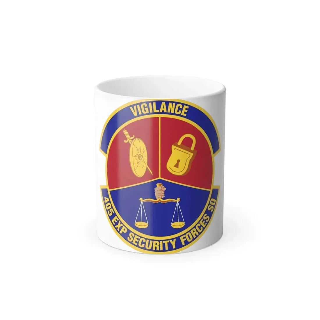 405th Expeditionary Security Forces Squadron (U.S. Air Force) Color Changing Coffee Mug 11oz - Go Mug Yourself