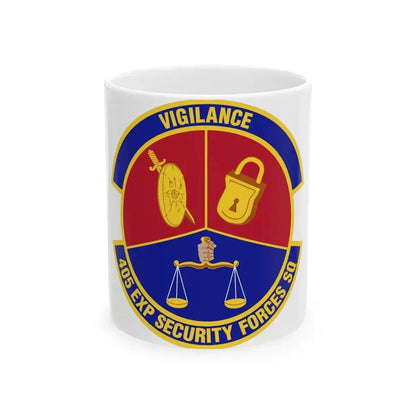 405th Expeditionary Security Forces Squadron (U.S. Air Force) White Coffee Mug 11oz - Go Mug Yourself