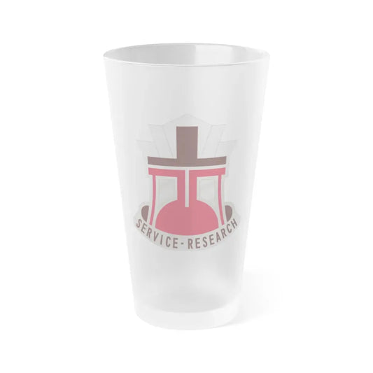 406 Medical Laboratory (U.S. Army) Frosted Pint Glass 16oz Default Title - Go Mug Yourself
