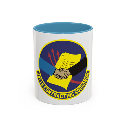 347th Contracting Squadron (U.S. Air Force) Accent Coffee Mug