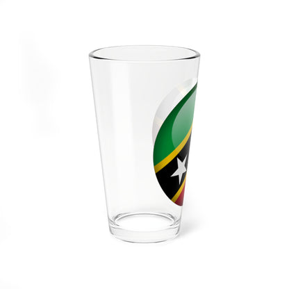 Flag orb Saint Kitts and Nevis (Saint Kitts and Nevis) Pint Glass 16oz