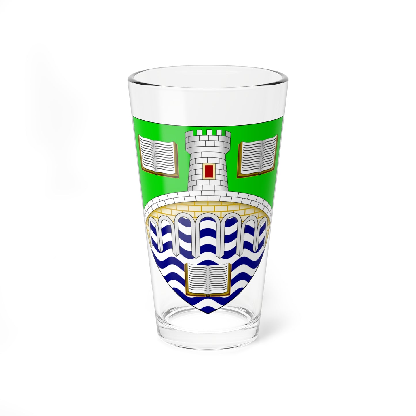 University of Stirling arms (Scotland) (Coat of Arms) Pint Glass 16oz