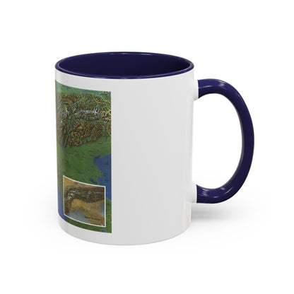 Alps, The - Europe's Backbone (1965) (Map) Accent Coffee Mug