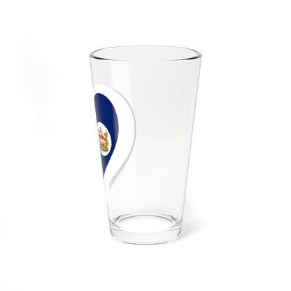 Eurovision Song Contest heart Hong Kong white 1959-1997 (China) Pint Glass 16oz