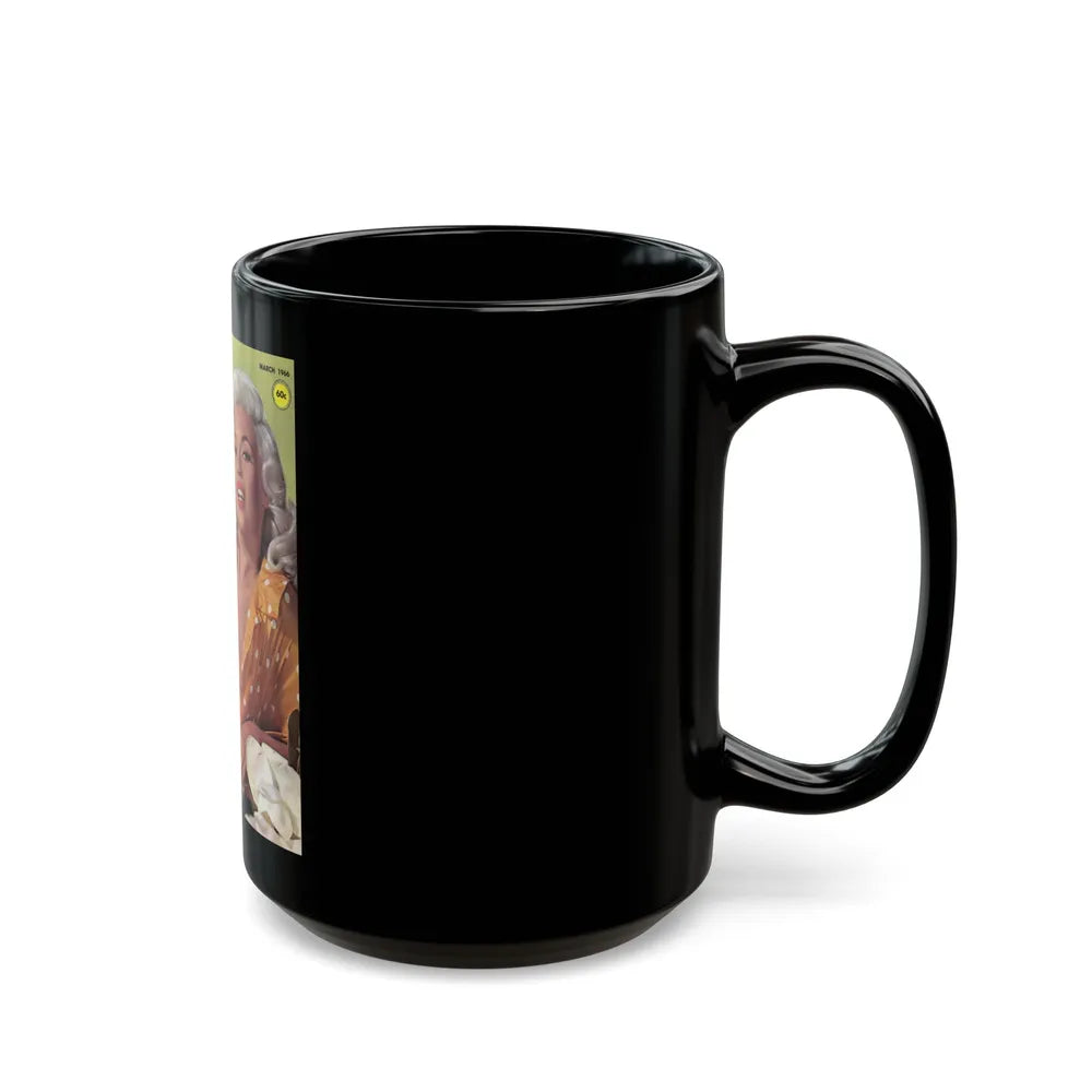 Jayne Mansfield #139 - Mag. Cover (Vintage Female Icon) Black Coffee Mug-Go Mug Yourself