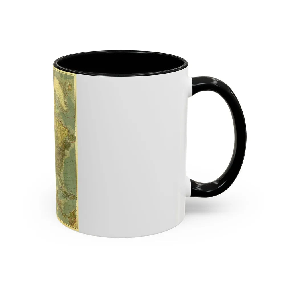 North America (1924) (Map) Accent Coffee Mug-Go Mug Yourself