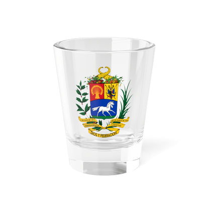 Escudo de Venezuela 1864-1871 (United States) (Coat of Arms) Shot Glass 1.5oz