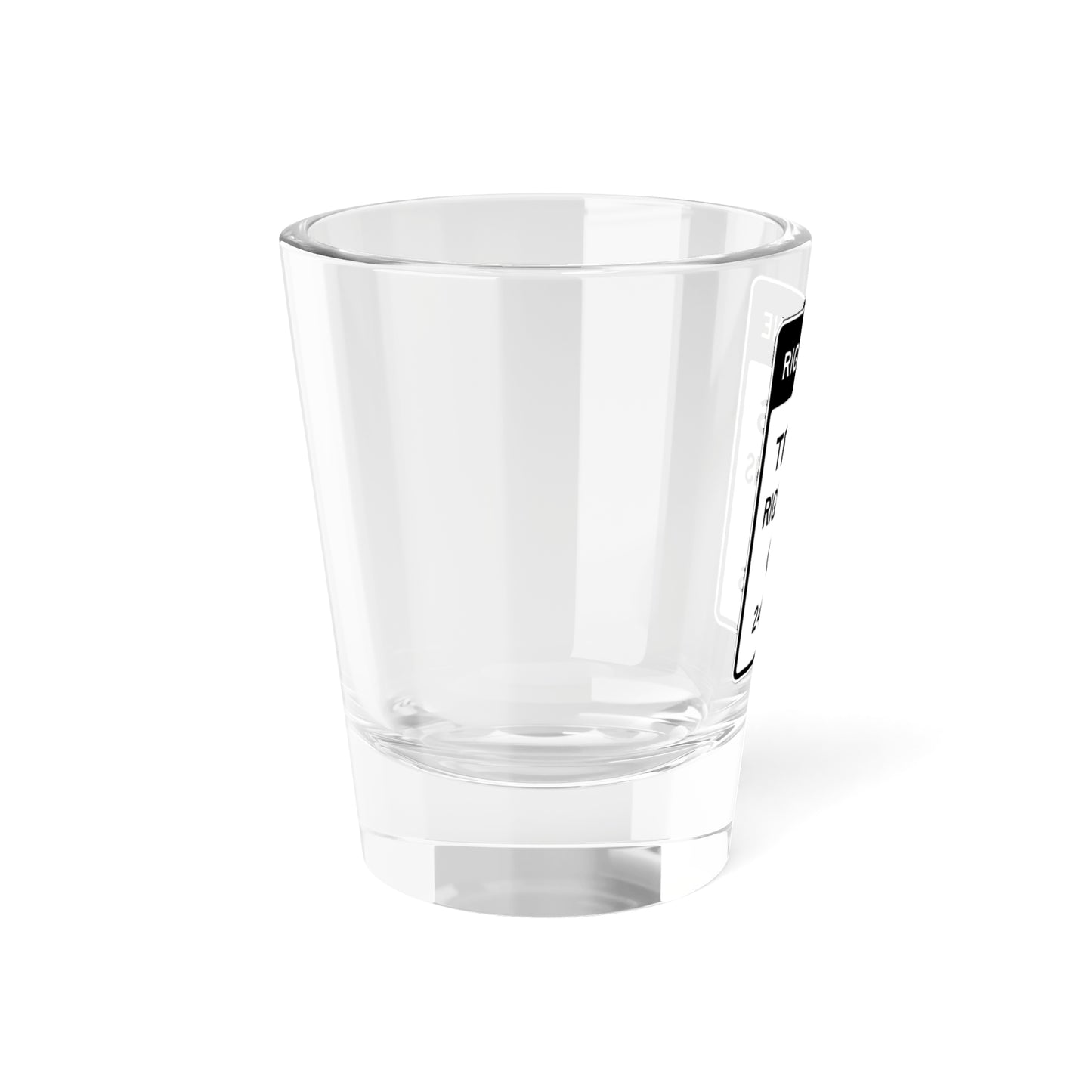 MUTCD-CA SR60-6 (California) (Road Sign) Shot Glass 1.5oz