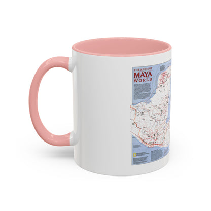 North America - The Ancient Maya World (1990) (Map) Accent Coffee Mug