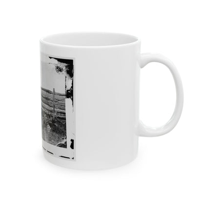 Antietam, Maryland. Dead Of Stonewall Jackson's Brigade By Rail Fence On The Hagerstown Pike (U.S. Civil War) White Coffee Mug