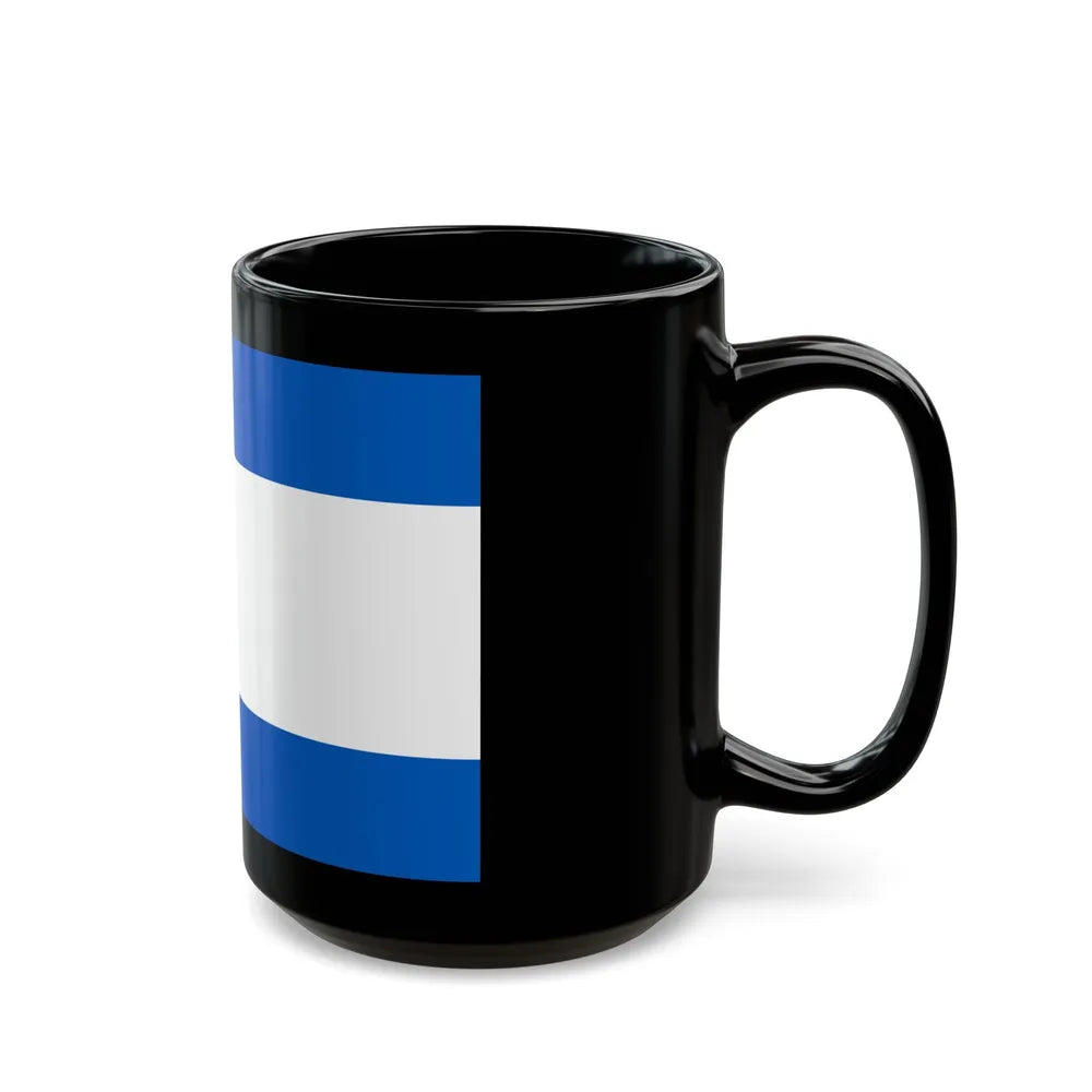 Flag of Kherson Oblast Ukraine - Black Coffee Mug-Go Mug Yourself