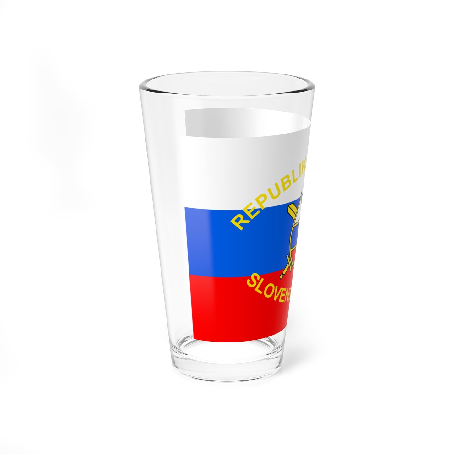 Flag of the Slovenian Armed Forces (Slovenia) Pint Glass 16oz
