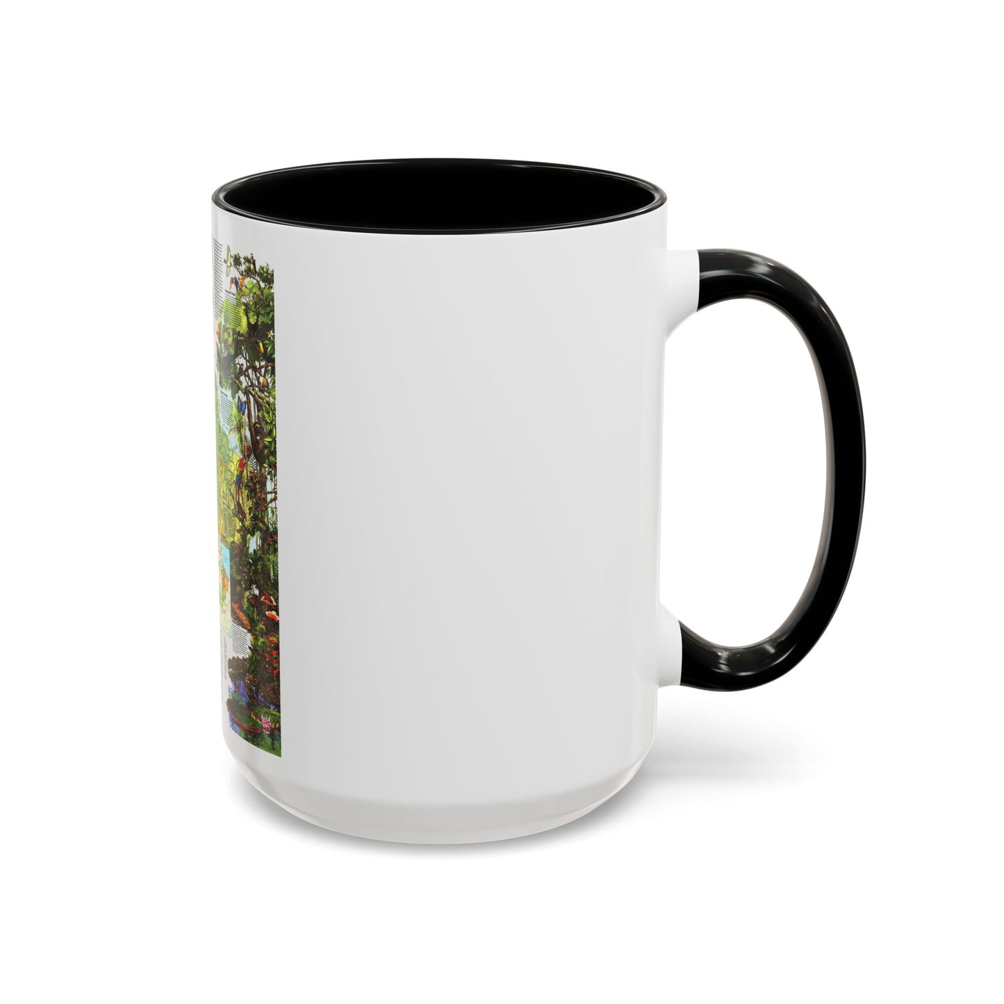 Amazonia - A World Resource at Risk (1992) (Map) Accent Coffee Mug