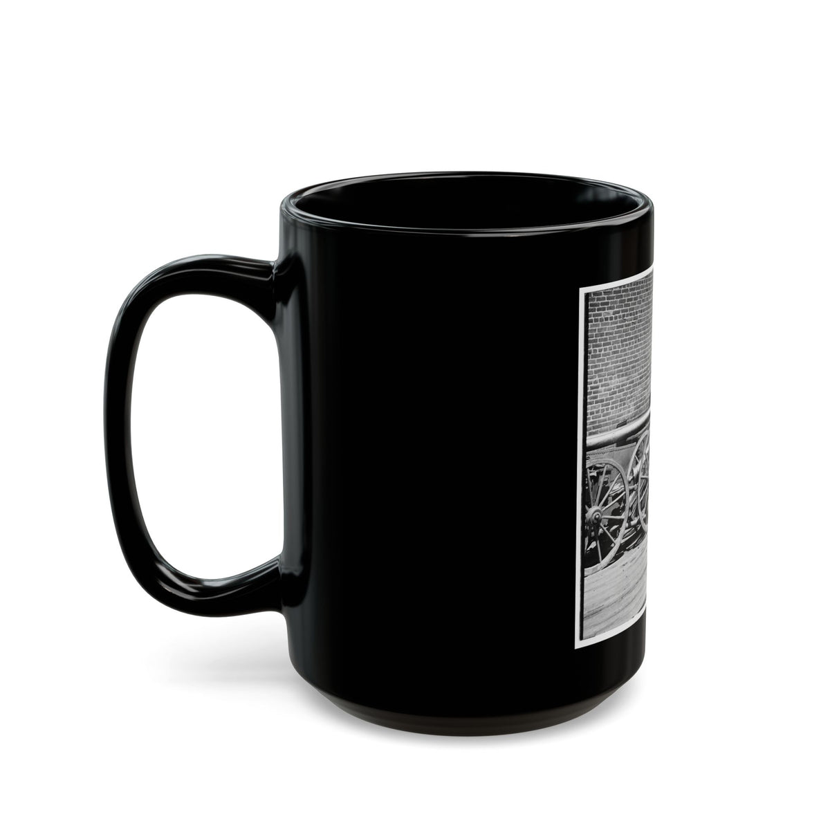Rocketts, Richmond, Va. Confederate Brass Mountain Howitzers (U.S. Civil War) Black Coffee Mug
