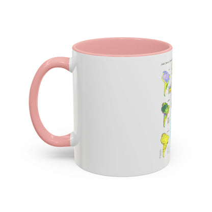 South America - Physical Map (1972) (Map) Accent Coffee Mug