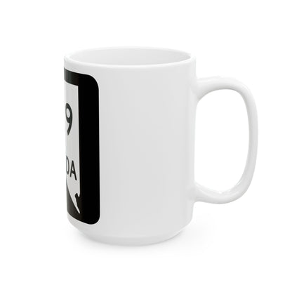 Nevada 529 (Nevada) (Road Sign) White Coffee Mug