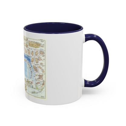 West Indies (1954) (Map) Accent Coffee Mug