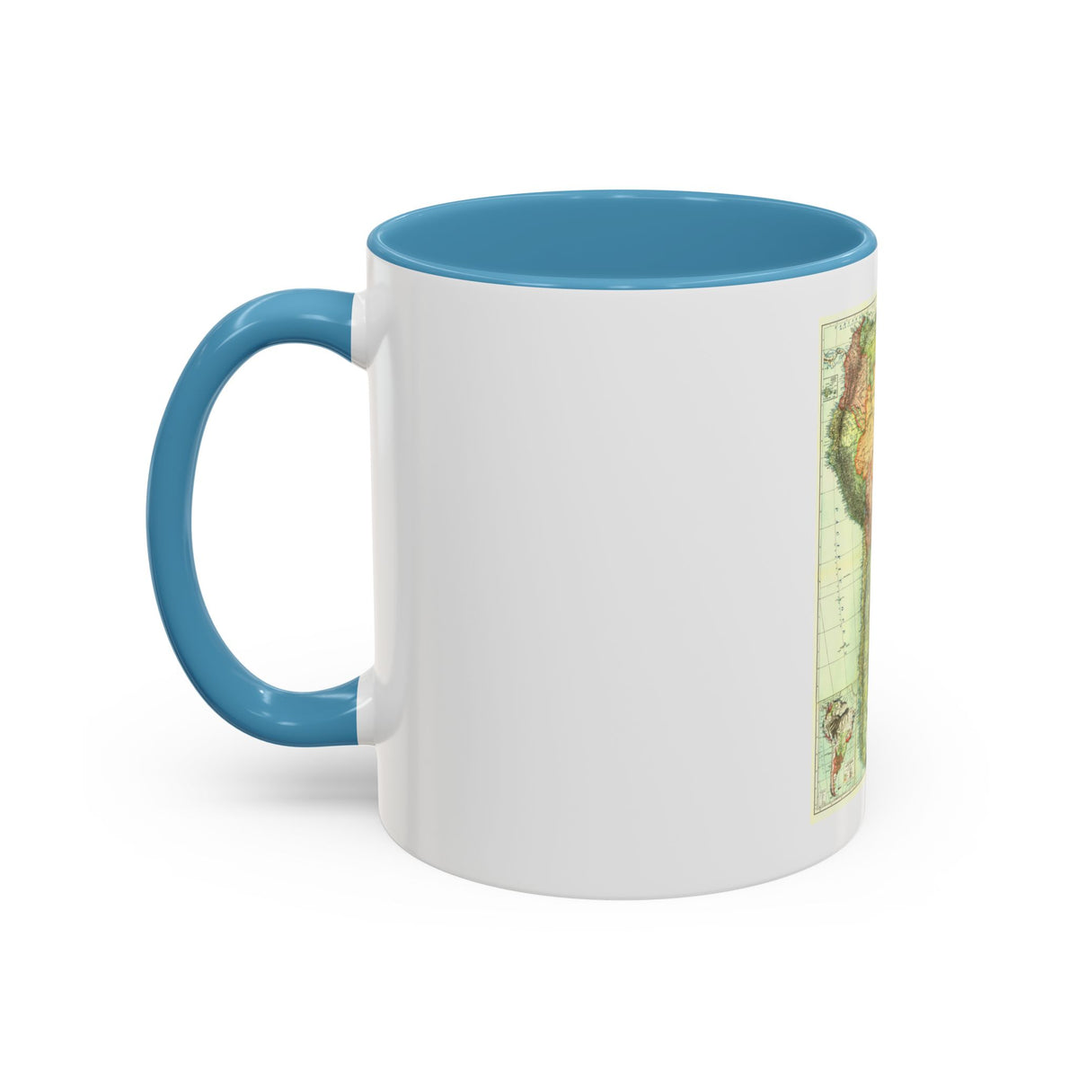South America (1921) (Map) Accent Coffee Mug