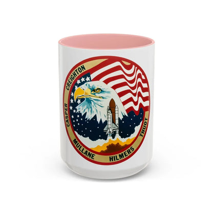 STS 36 (NASA) Accent Coffee Mug-15oz-Pink-Go Mug Yourself