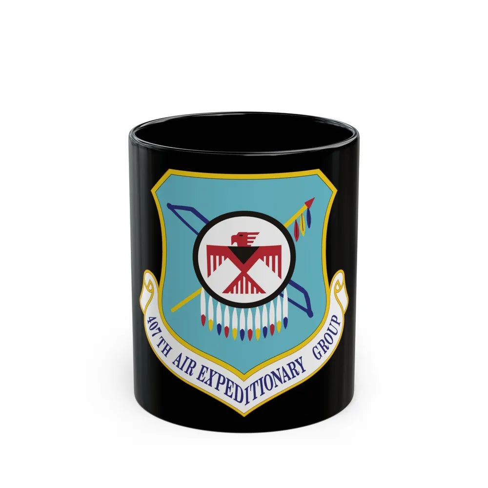 407th Air Expeditionary Group (U.S. Air Force) Black Coffee Mug-11oz-Go Mug Yourself