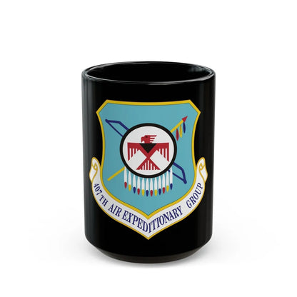 407th Air Expeditionary Group (U.S. Air Force) Black Coffee Mug-15oz-Go Mug Yourself