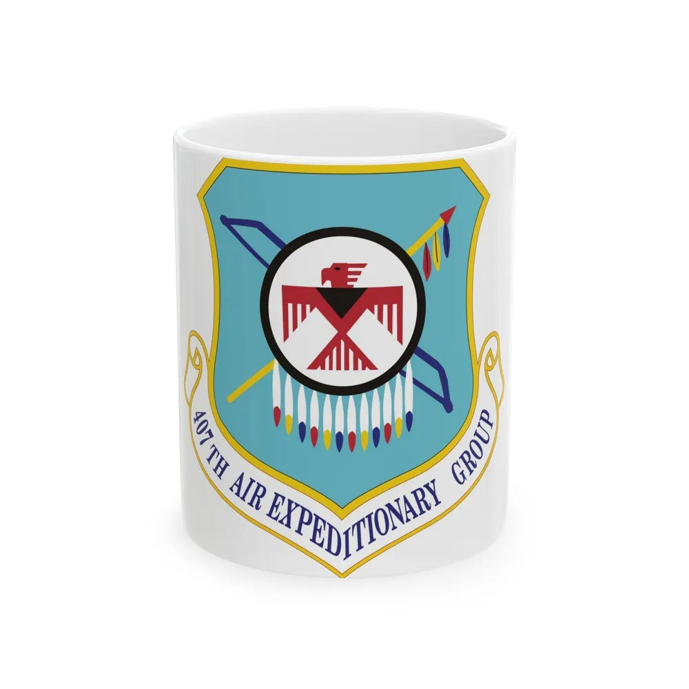 407th Air Expeditionary Group (U.S. Air Force) White Coffee Mug-11oz-Go Mug Yourself