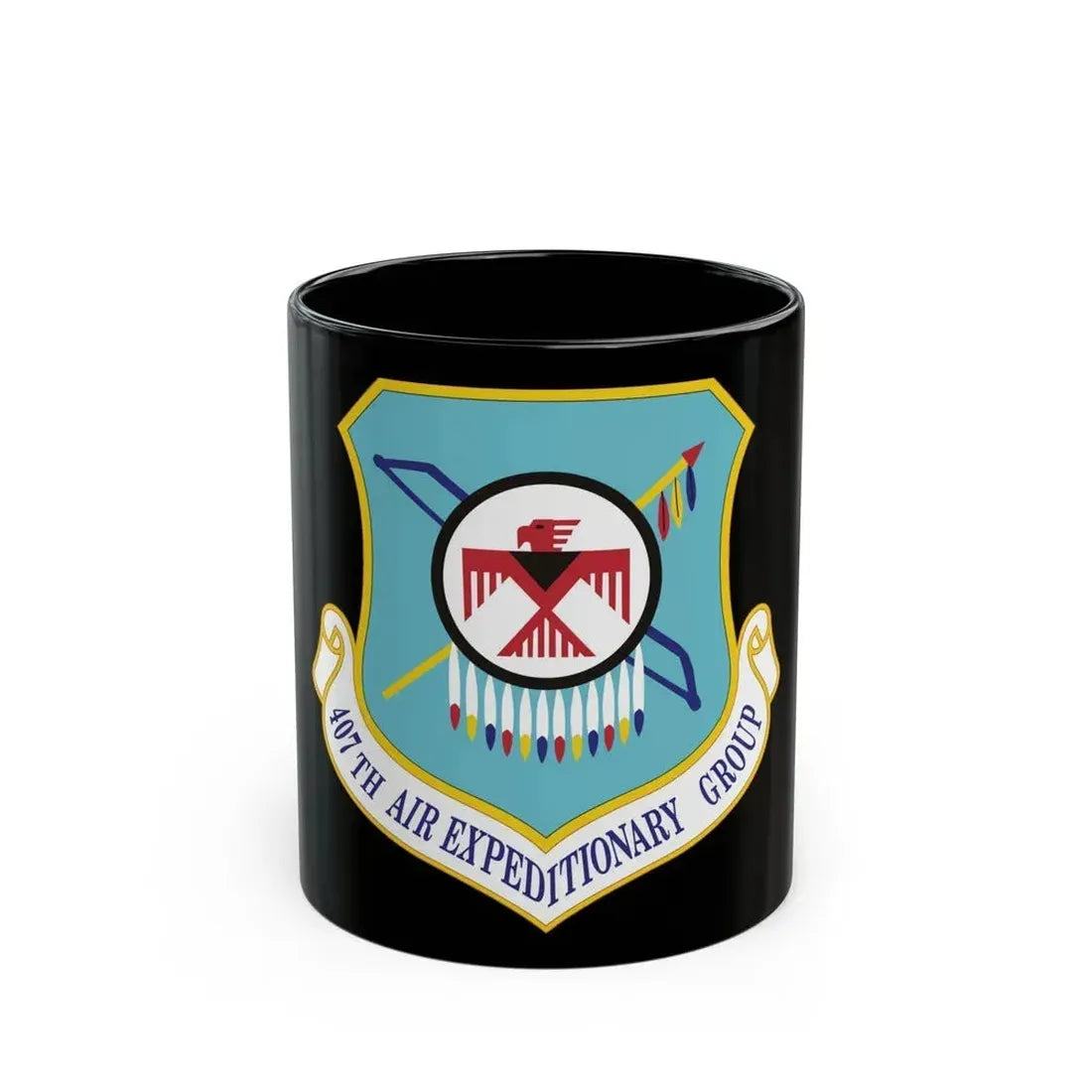 407th Air Expeditionary Group (U.S. Air Force) Black Coffee Mug 11oz - Go Mug Yourself