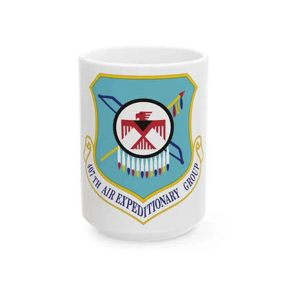 407th Air Expeditionary Group (U.S. Air Force) White Coffee Mug 15oz - Go Mug Yourself