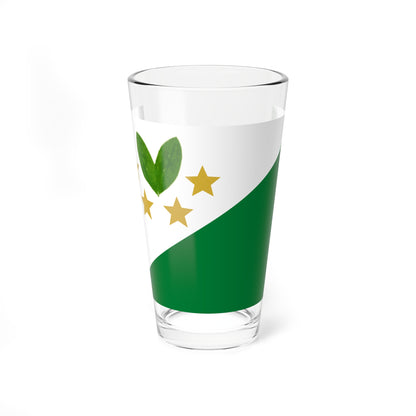 Flag of Cajuata Bolivia (Bolivia) Pint Glass 16oz